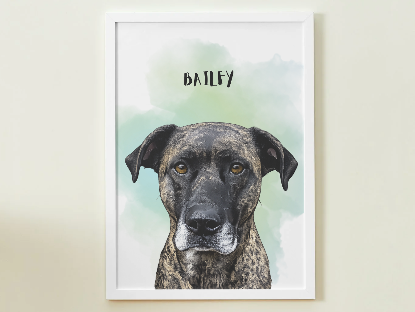 1 Pet - Custom Illustrated Photo Poster