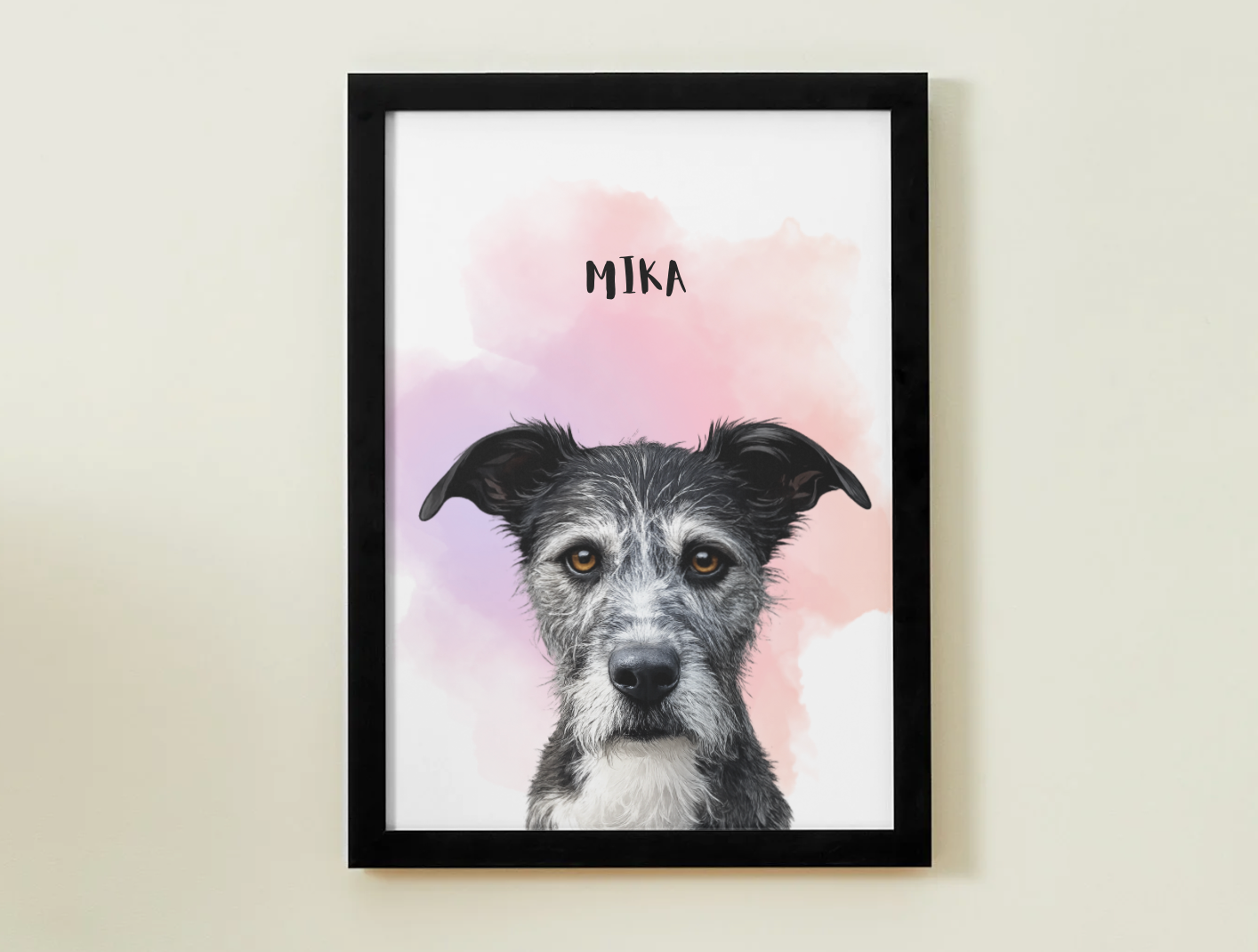 1 Pet - Custom Illustrated Photo Poster