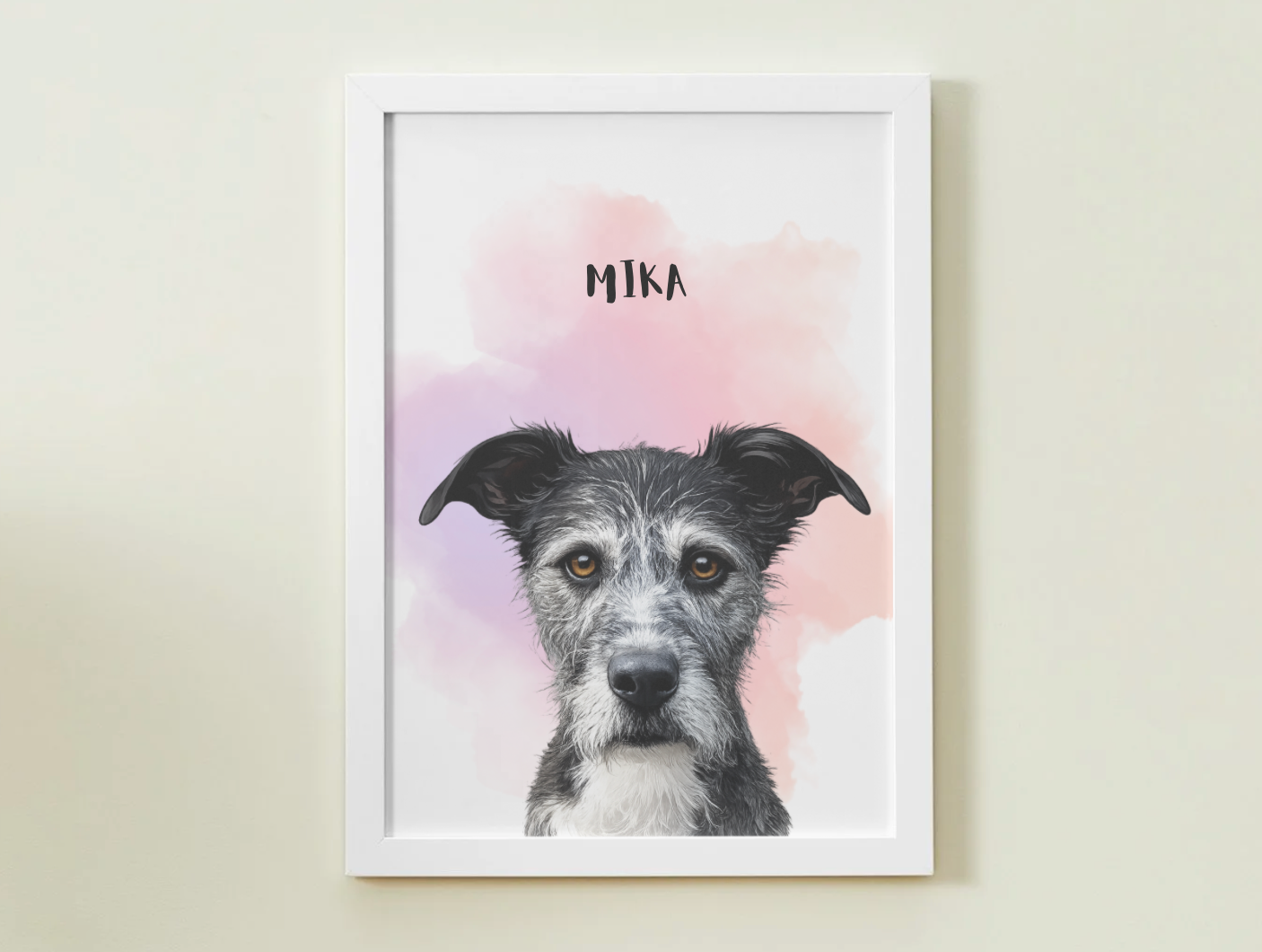 1 Pet - Custom Illustrated Photo Poster