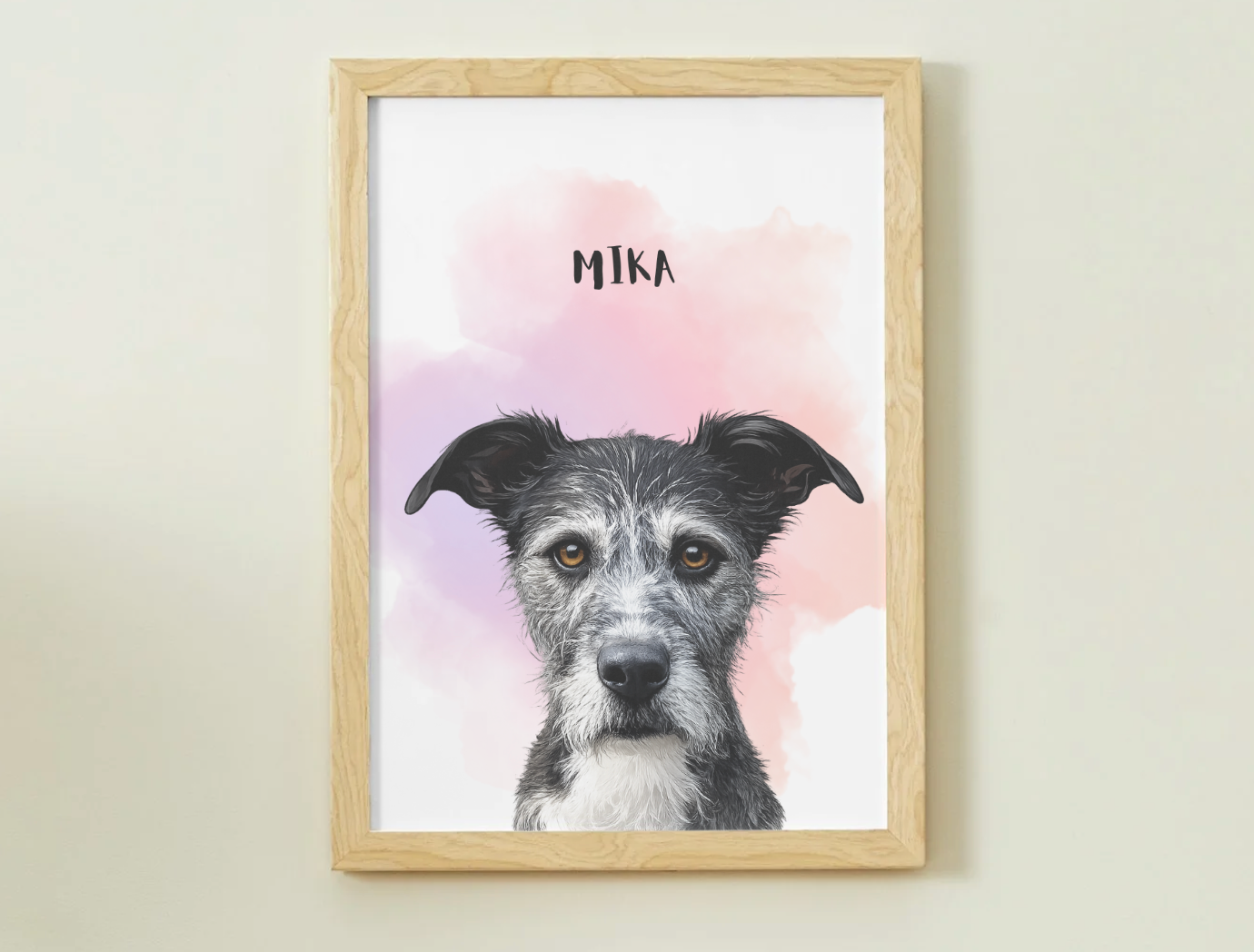 1 Pet - Custom Illustrated Photo Poster