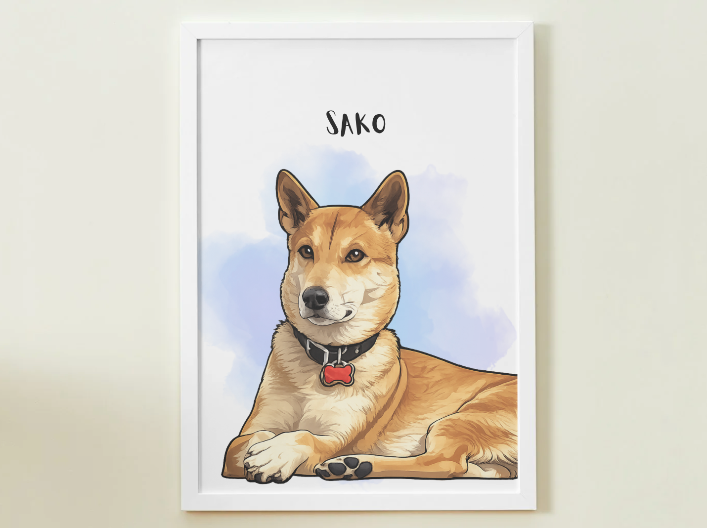 1 Pet - Custom Illustrated Photo Poster