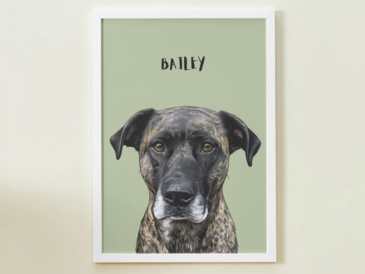 1 Pet - Custom Illustrated Photo Poster