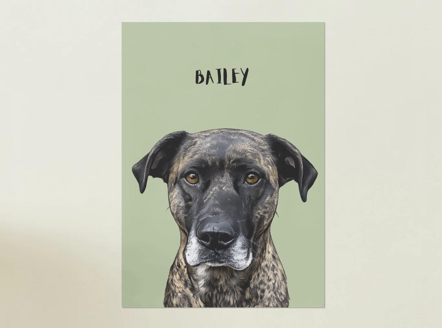 1 Pet - Custom Illustrated Photo Poster