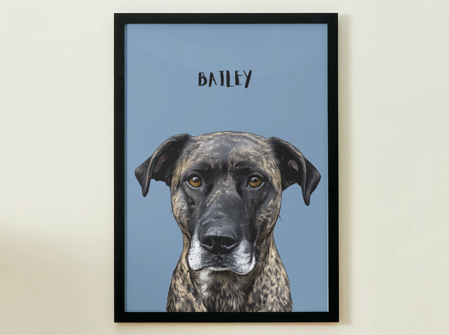 1 Pet - Custom Illustrated Photo Poster
