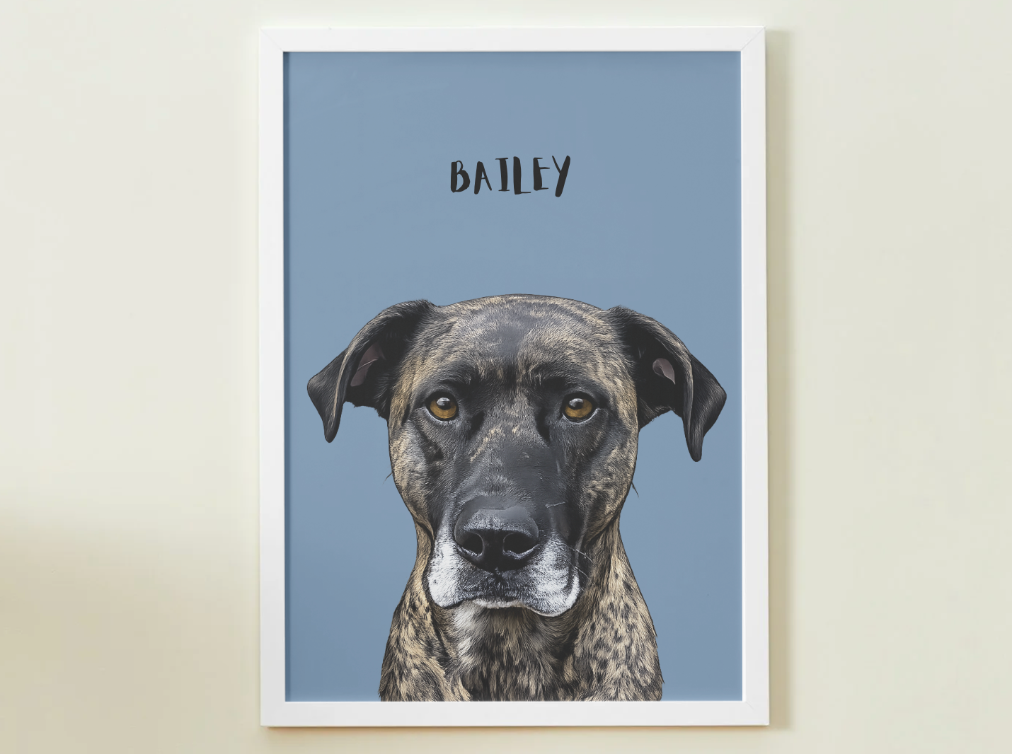 1 Pet - Custom Illustrated Photo Poster