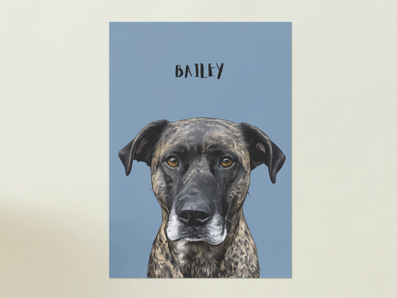 1 Pet - Custom Illustrated Photo Poster