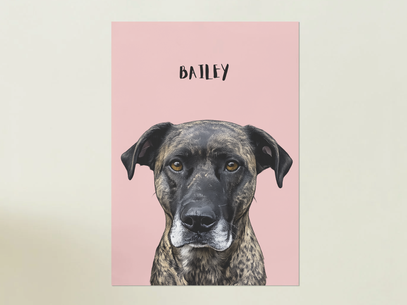 1 Pet - Custom Illustrated Photo Poster
