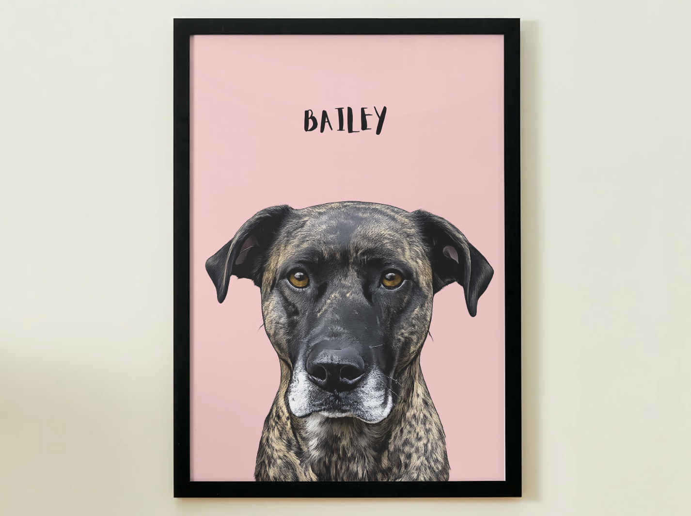 1 Pet - Custom Illustrated Photo Poster