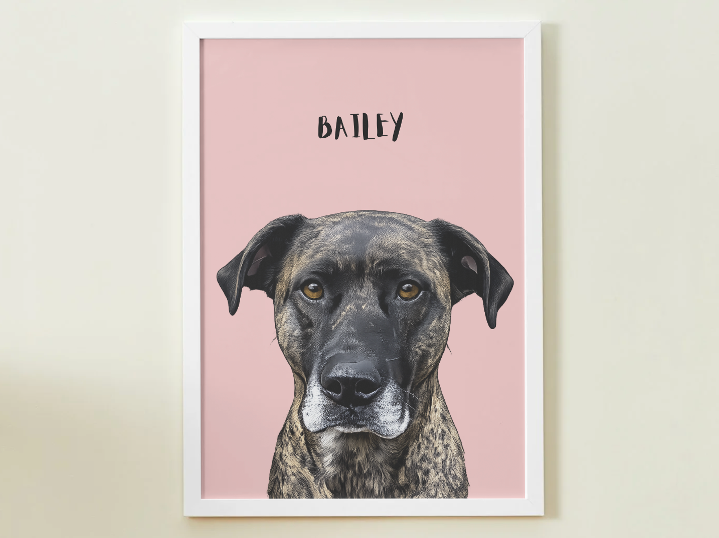 1 Pet - Custom Illustrated Photo Poster