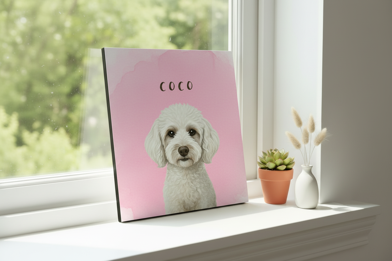 Coco - Pink Watercolor