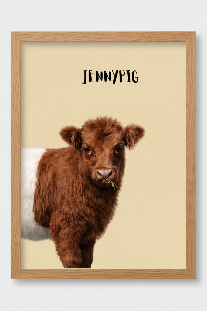 Jennypig oak frame