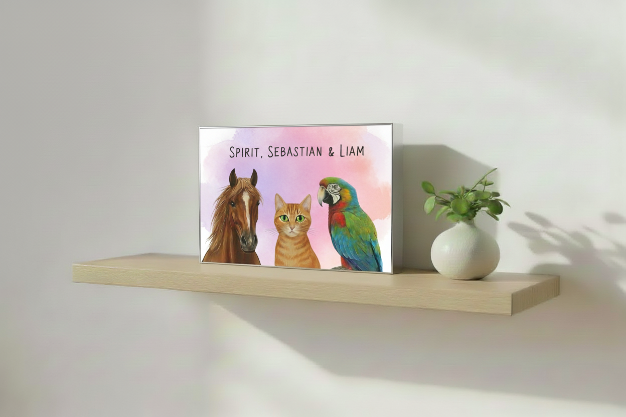 Spirit Sebastian & Liam - Pink Purple Watercolor